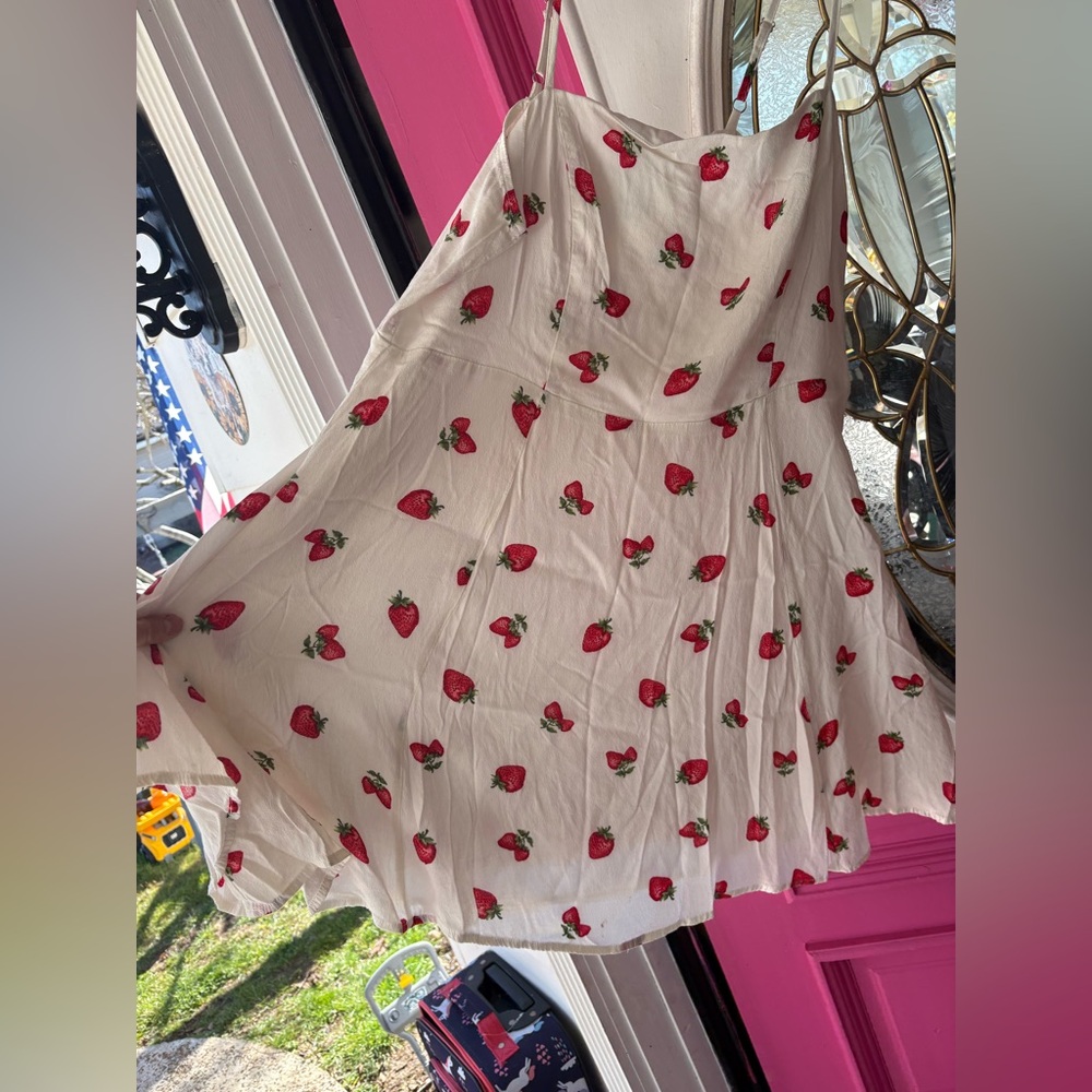 Plus size 2X strawberry sundress